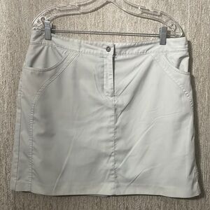 Beige skirt with shorts underneath